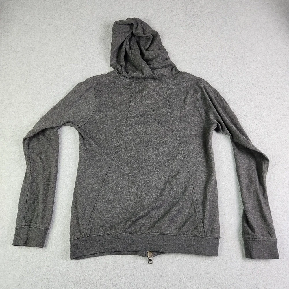 Nike Hoodie Womens Small Gray Heathered Activewear Gym Embroidered Logo Full Zip
